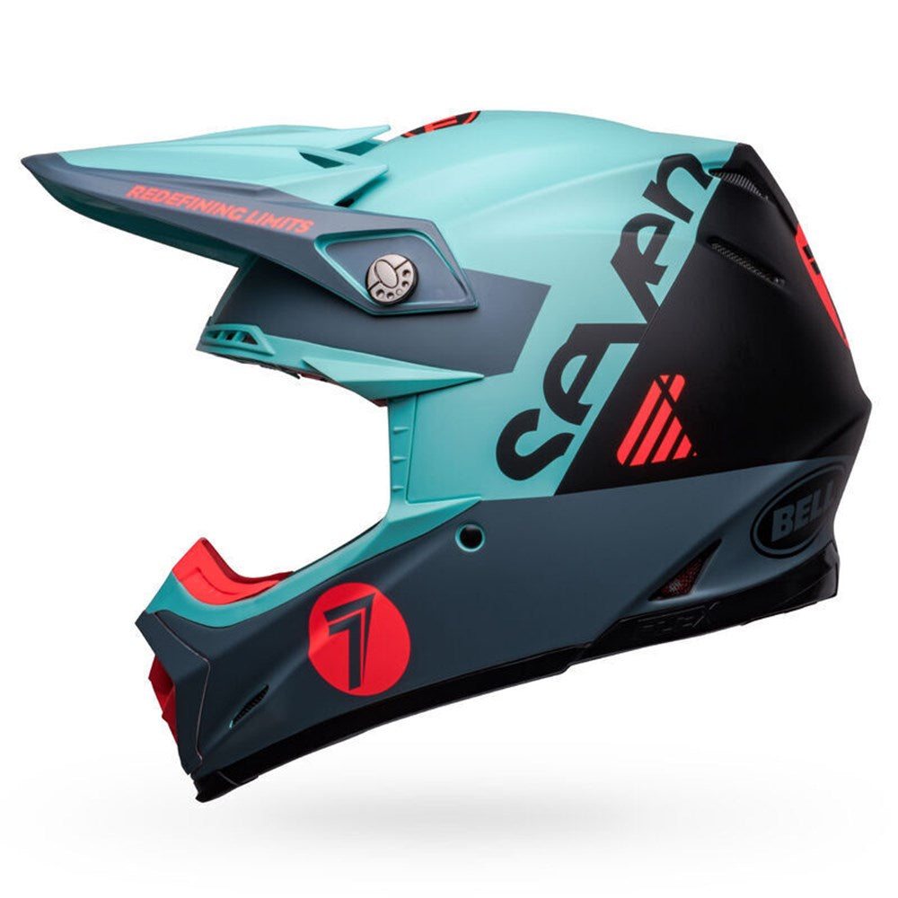 BELL MOTO-9S FLEX SEVEN VANGUARD LE MATT AQUA/BLK (MD) [ONC01] #