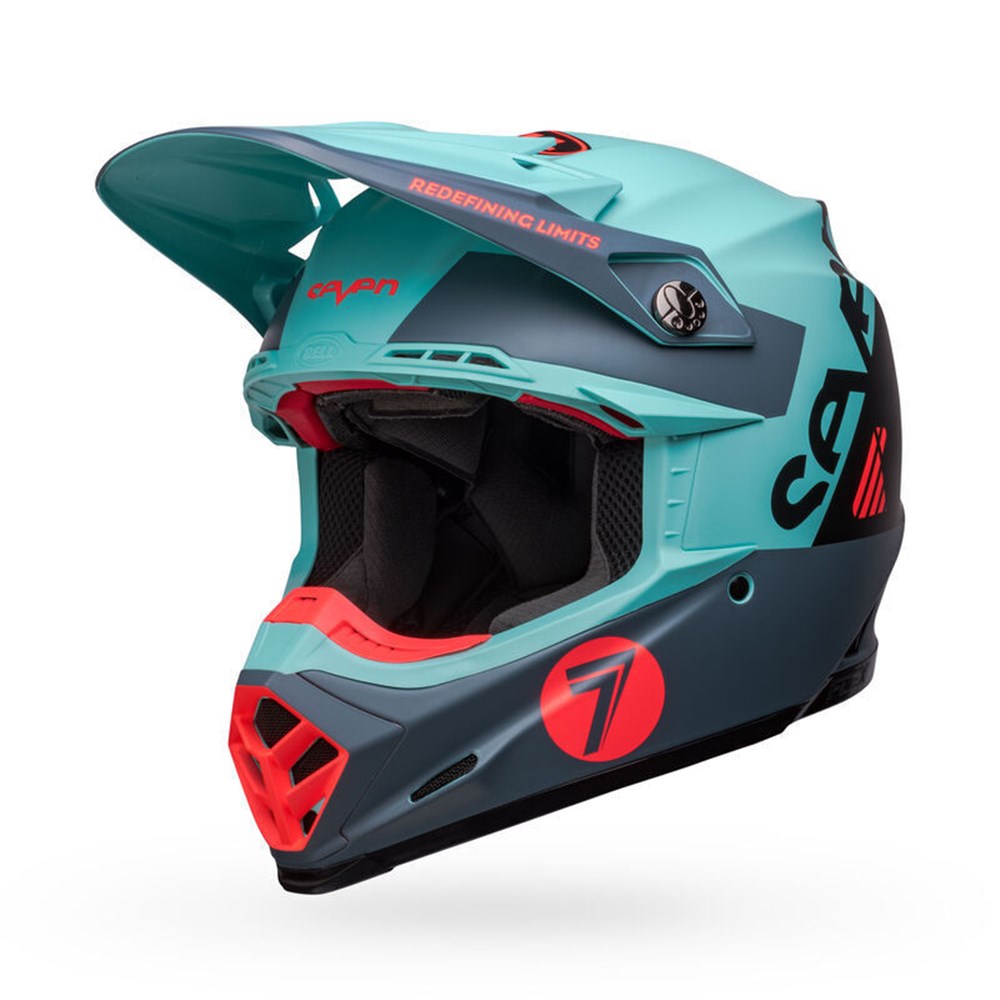 BELL MOTO-9S FLEX SEVEN VANGUARD LE MATT AQUA/BLK (XL) [ONC01] #