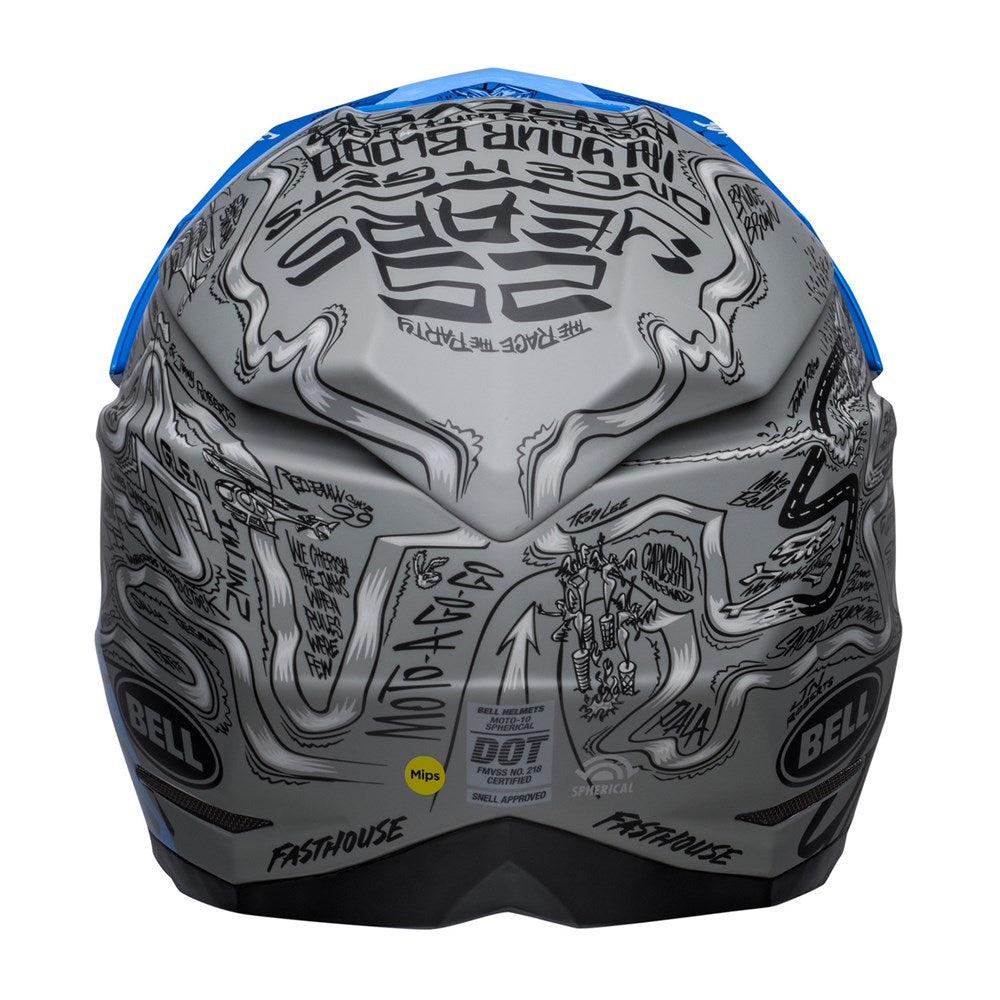 BELL MOTO-10 SPHR FASTHOUSE DITD 23 LE M/G BLU/GRY (MD) [ONC01] #