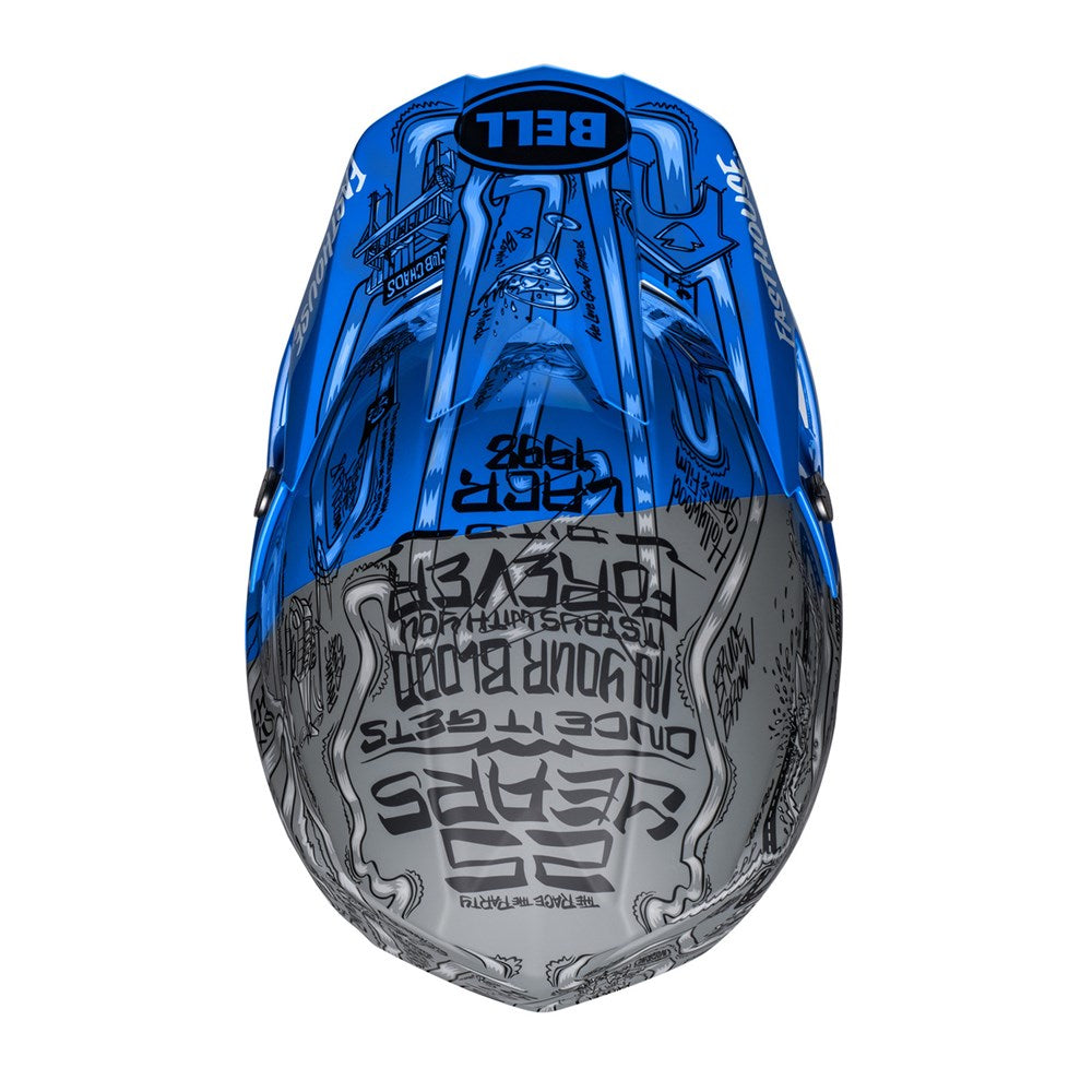 BELL MOTO-10 SPHR FASTHOUSE DITD 23 LE M/G BLU/GRY (MD) [ONC01] #