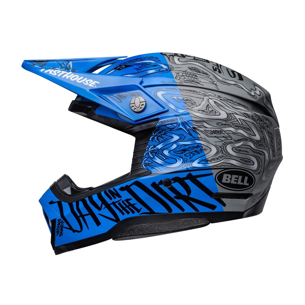 BELL MOTO-10 SPHR FASTHOUSE DITD 23 LE M/G BLU/GRY (LG) [ONC01] #