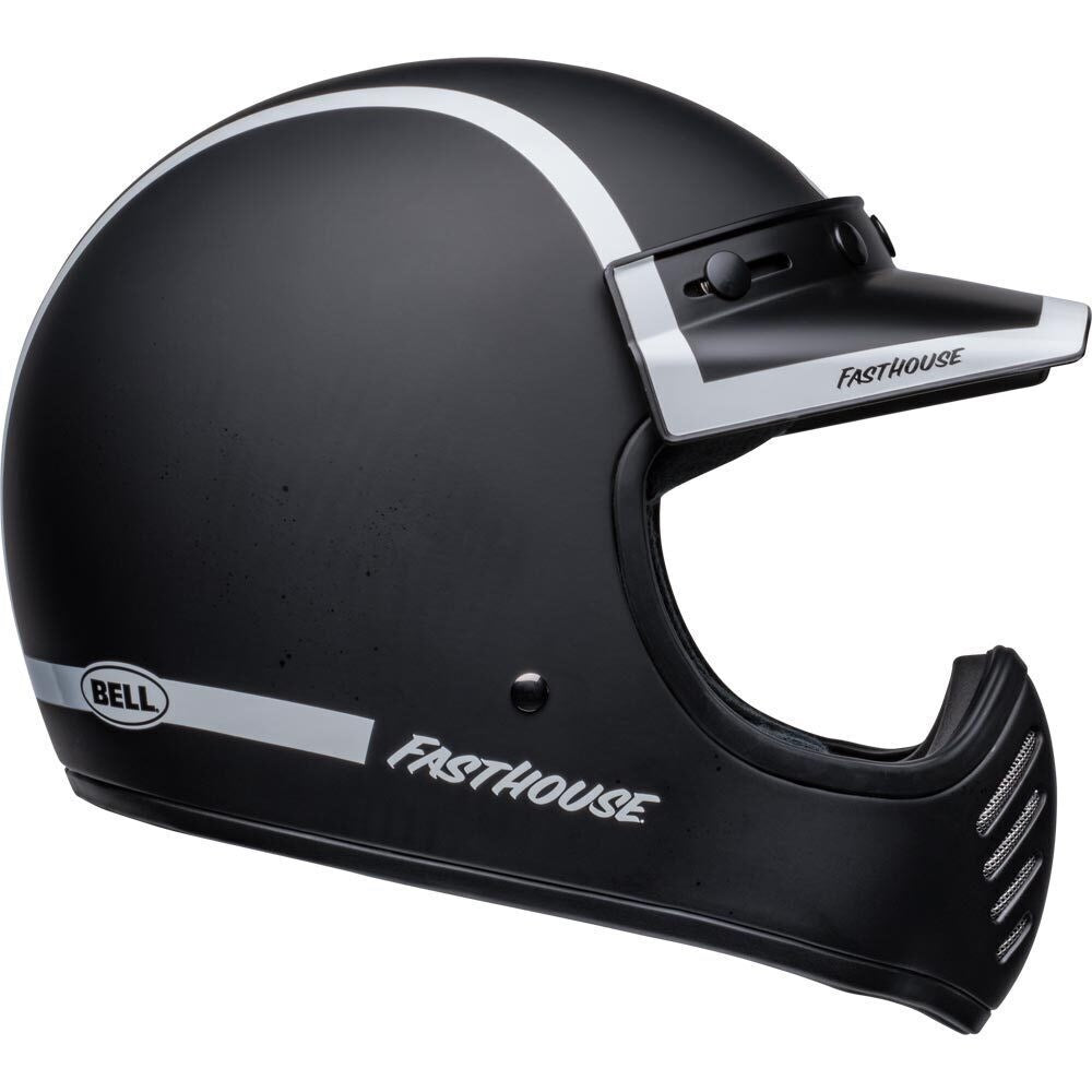 BELL MOTO-3 FASTHOUSE OLD ROAD M/G BLK/WHT (MD) [ONC01] #