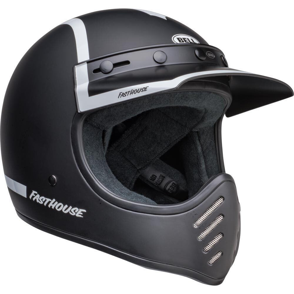 BELL MOTO-3 FASTHOUSE OLD ROAD M/G BLK/WHT (MD) [ONC01] #