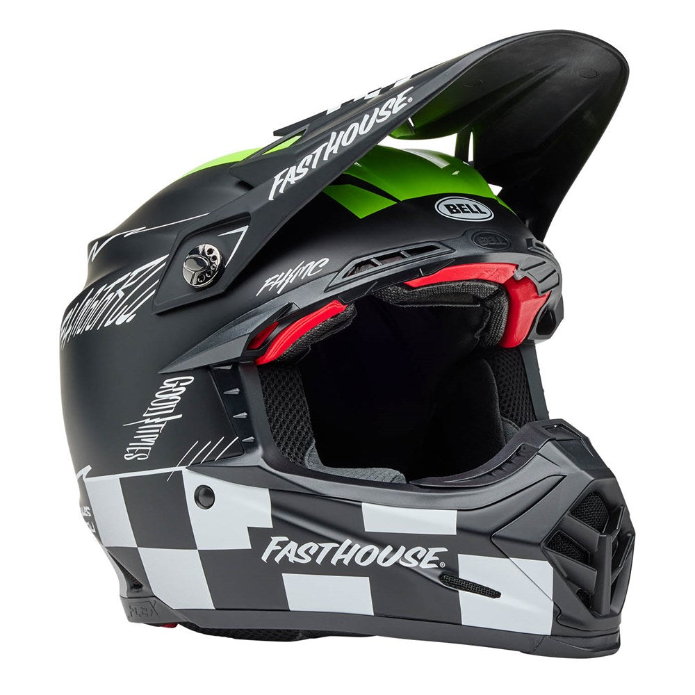 BELL MOTO-9S FLEX FASTHOUSE SMKBMB M/G BLK/HIVIZ YEL (SM) [ONC01] #