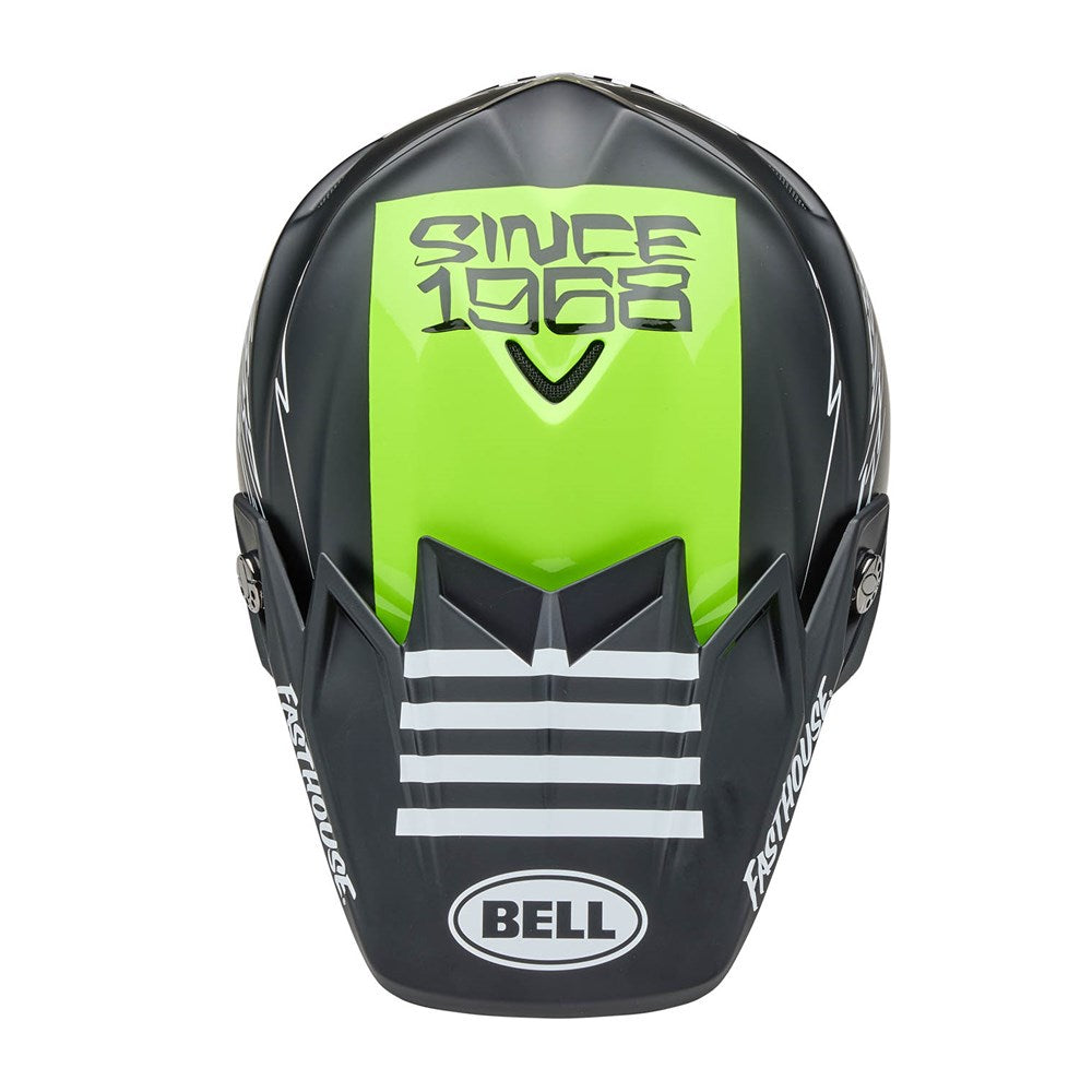BELL MOTO-9S FLEX FASTHOUSE SMKBMB M/G BLK/HIVIZ YEL (SM) [ONC01] #