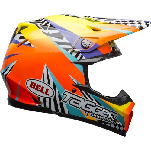 BELL MOTO-9 MIPS TAGGER BREAKOUT - ORANGE/YELLOW