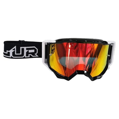 BLUR B-OTG GOGGLE BLK (RAD-RED + SPARE CLR LENS)