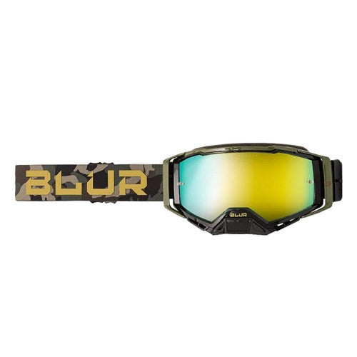 BLUR B-40 GOGGLE BLK/CAMO (GLD LENS)