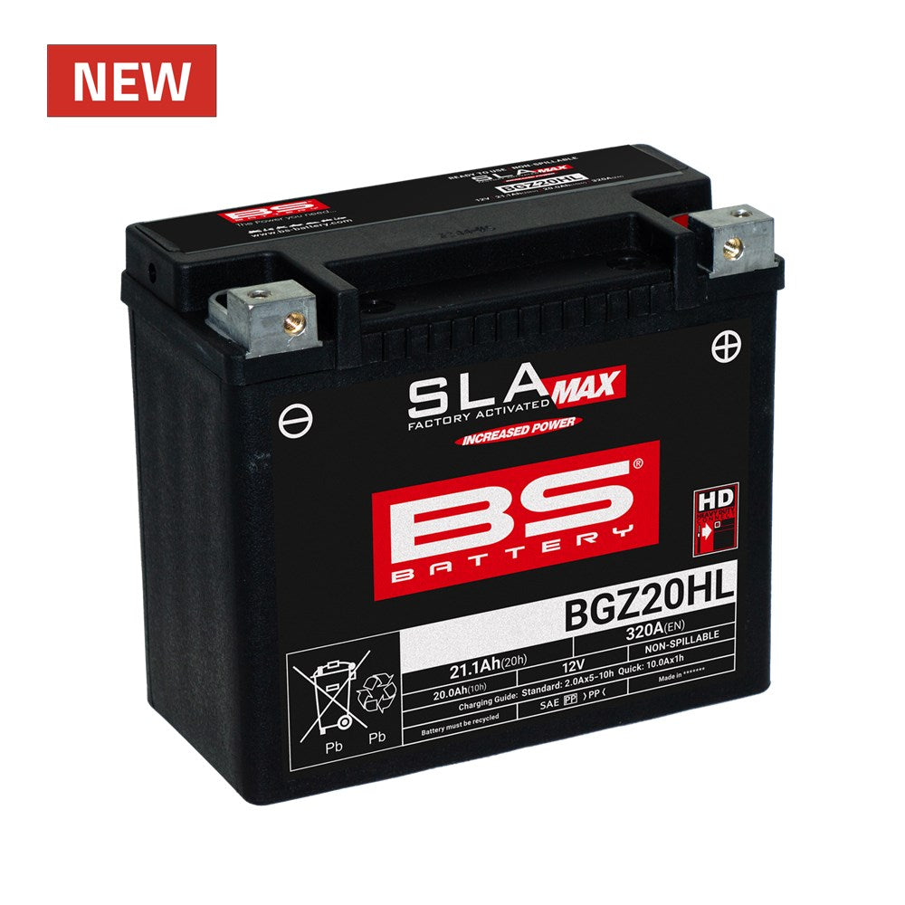 BS BATTERY SLA MAX BGZ - BGZ20HL - [CTN 4] (UN2800/CLASS 8)