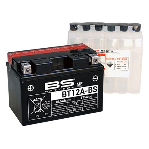 BS BATTERY MF - BT12A-BS (inc acid) - [CTN 4] (UN2796/CLASS 8 - II)