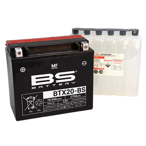 BS BATTERY MF - BTX20-BS (inc acid) - [CTN 2] (UN2796/CLASS 8 - II)