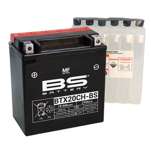 BS BATTERY MF - BTX20CH-BS (inc acid) - [CTN 2] (UN2796/CLASS 8 - II)