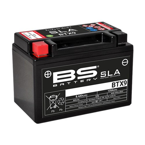 BS BATTERY SLA - BTX9 (FA) - [CTN 6] (UN2800/CLASS 8)