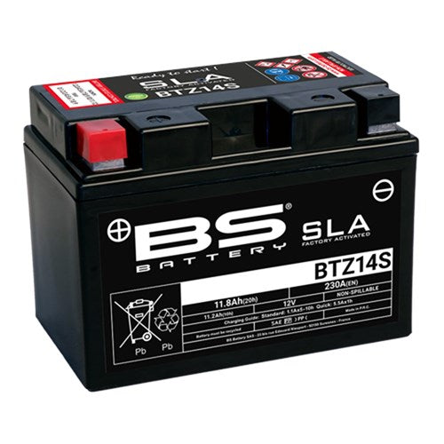 BS BATTERY SLA - BTZ14S (FA) - [CTN 4] (UN2800/CLASS 8)