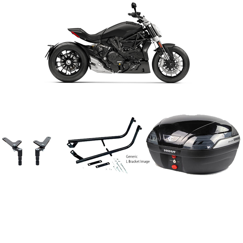 S48 Astra Black Topbox Kit 1260 XDIAVEL (V2) 16-21 & XDIAVEL S (V2) 16-23 - D047S48BPBLK