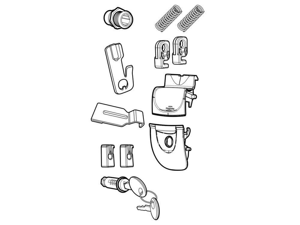 SHAD LATCH LEVER ASSEMBLY SUIT SH34