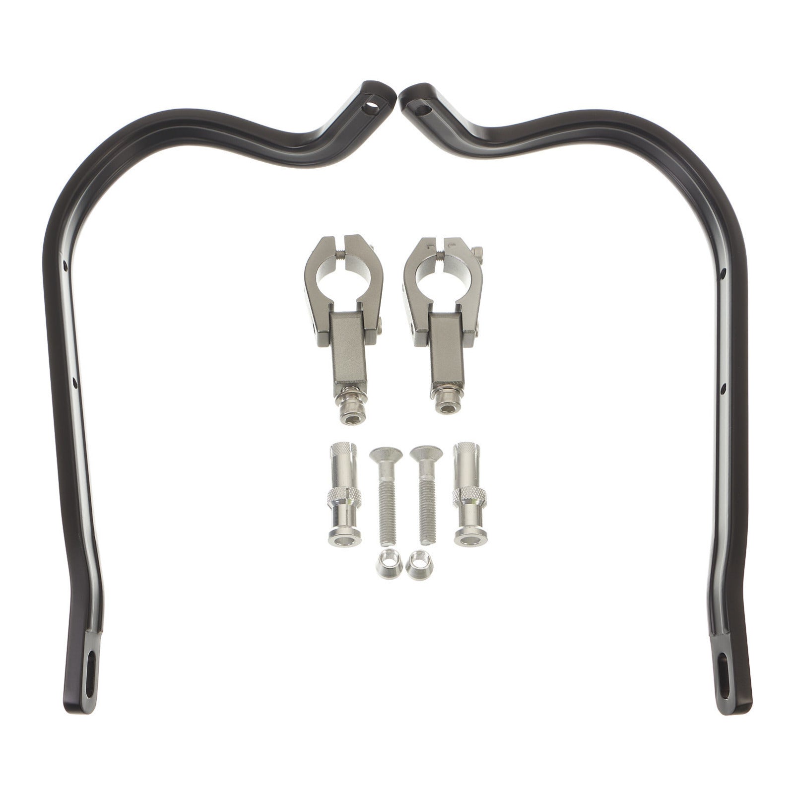 Zeta Armour Handguards Bent for 28.6mm Handlebars - Black