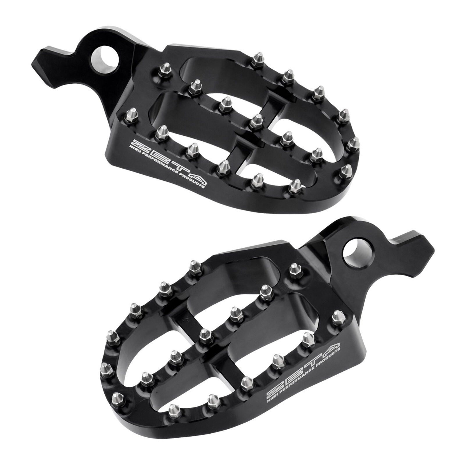 Zeta Aluminium Foot Pegs - Yamaha YZ ('23-) - Black