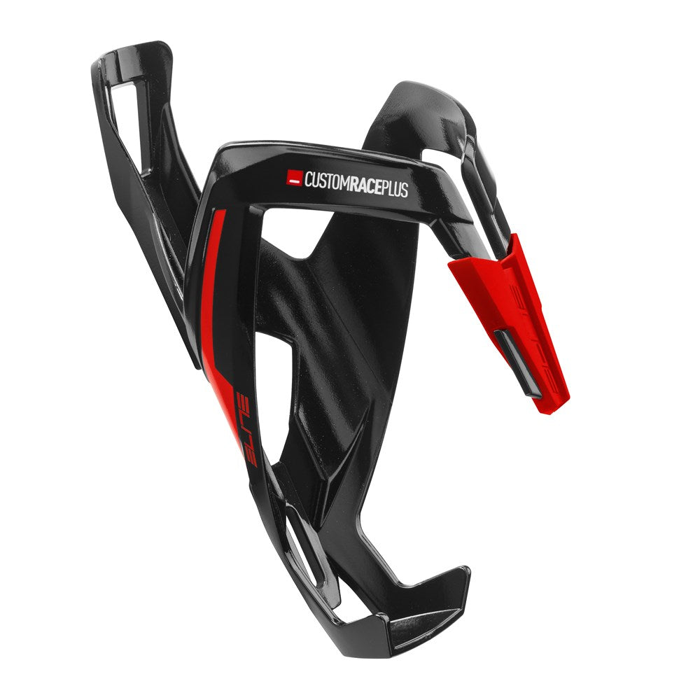 ELITE BOTTLE CAGE CUSTOM RACE BLACK GLOSSY RED #