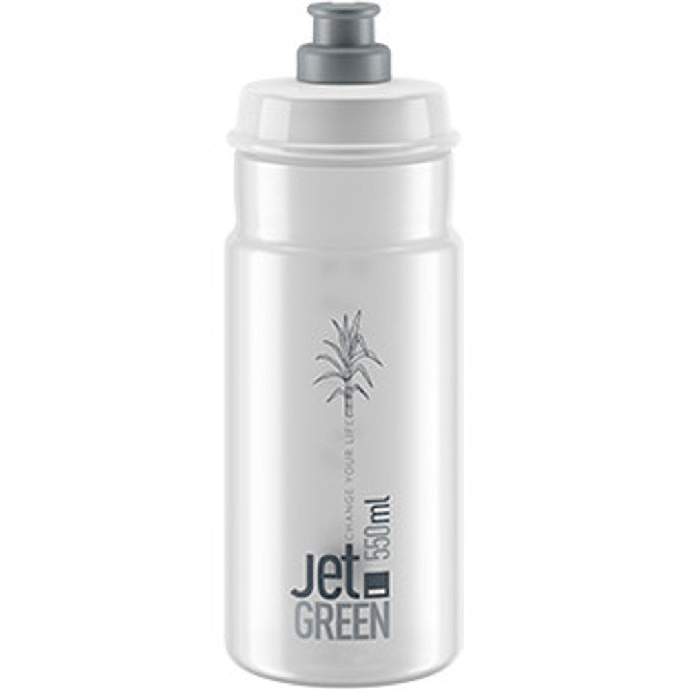 ELITE BOTTLE JET GREEN CLEAR GREY LOGO 550 mL