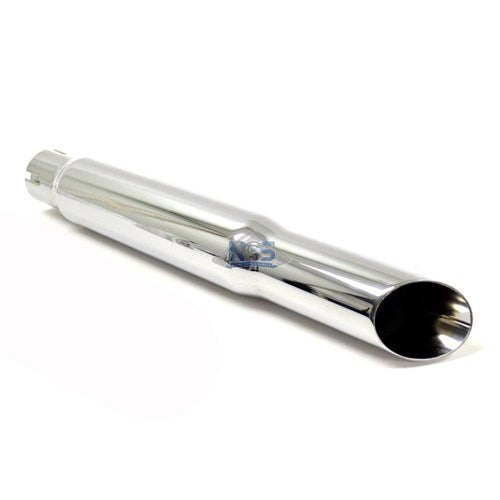 #EMGO MUFFLER 15 INCH SLASH CUT CHROME 1 3/4 INCH