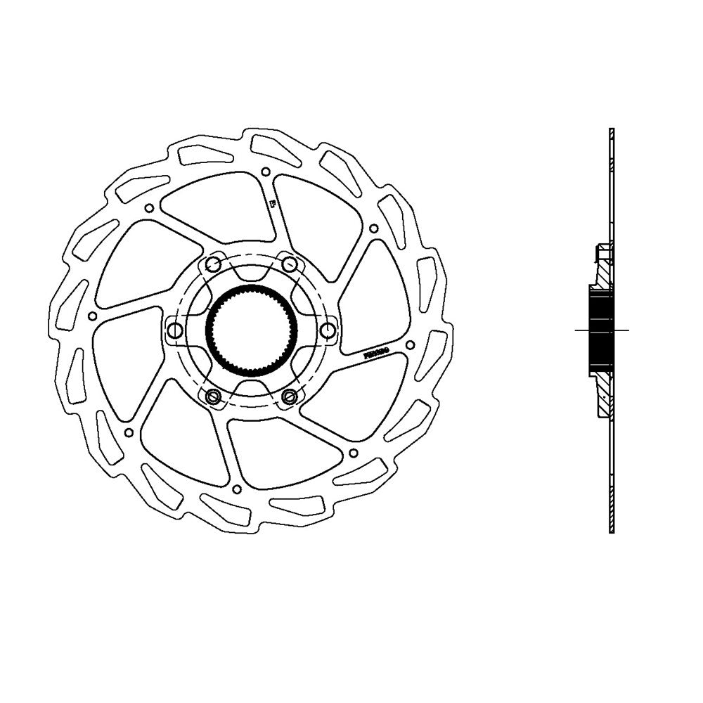 FERODO DISC ROTOR TZ-23 CENTER LOCK