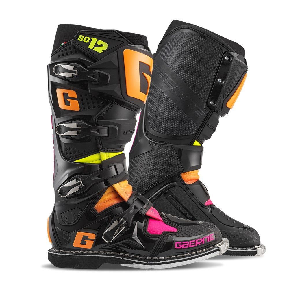 GAERNE SG-12 BOOT BLK/ORG/PNK LTD 45 (10.5)
