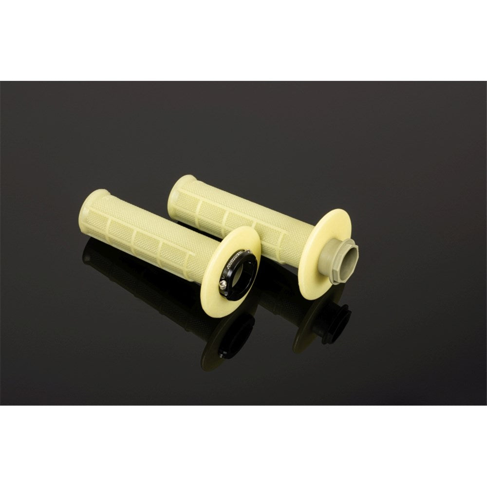 RENTHAL GRIPS MX R-WORKS LOCK-ON HALF WAFFLE - ARAMID (G237)