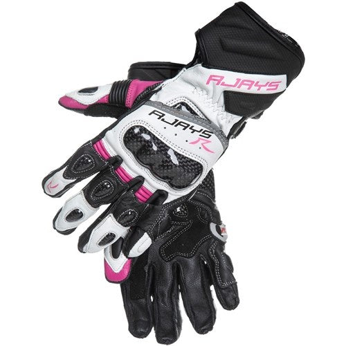 #RJAYS LONG COBRA 2 CARBON LADIES GLV BLK/PNK/WHT (XL)