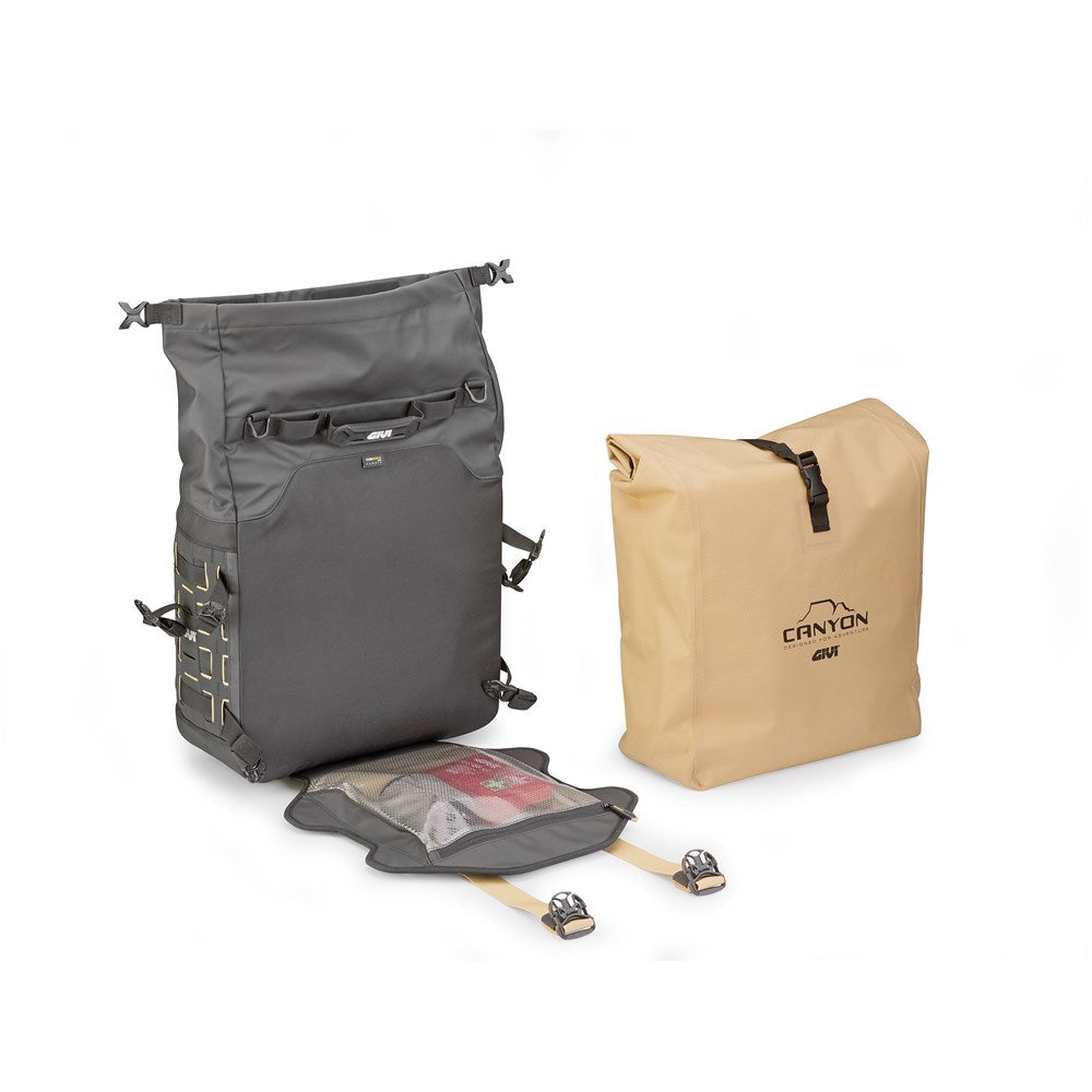 GIVI GRT CANYON SOFT PANNIER BAG 30LT (EACH) (FOR USE WITH CAM FRAMES) (SOLD WITHOUT LOCK)