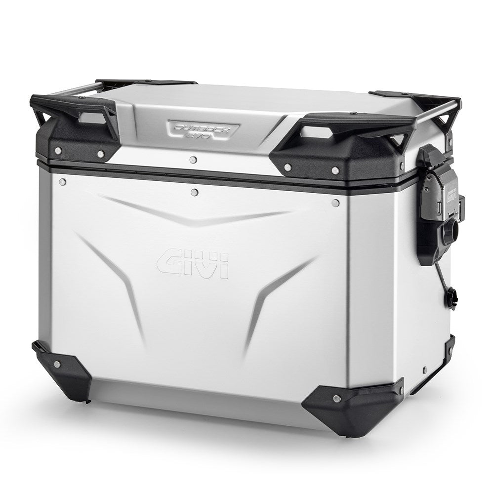 GIVI TREKKER OUTBACK EVO SMART 48L ALLOY ANODIZED PANNIER LEFT (SINGLE) CAM (SOLD WITHOUT LOCK)
