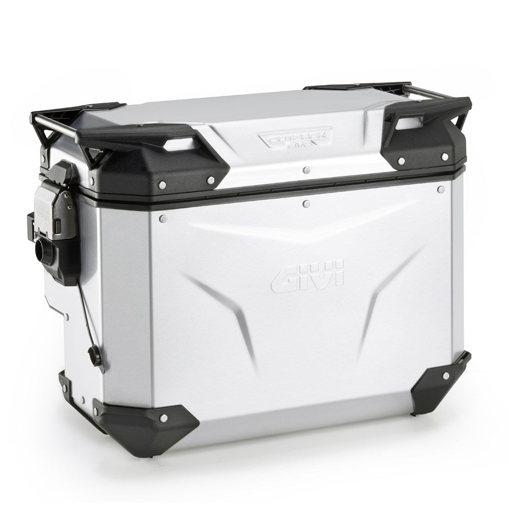 GIVI TREKKER OUTBACK EVO SMART 40L CONTOURED ALLOY ANODIZED PANNIER RIGHT (SINGLE) CAM (SOLD WITHOUT LOCK)