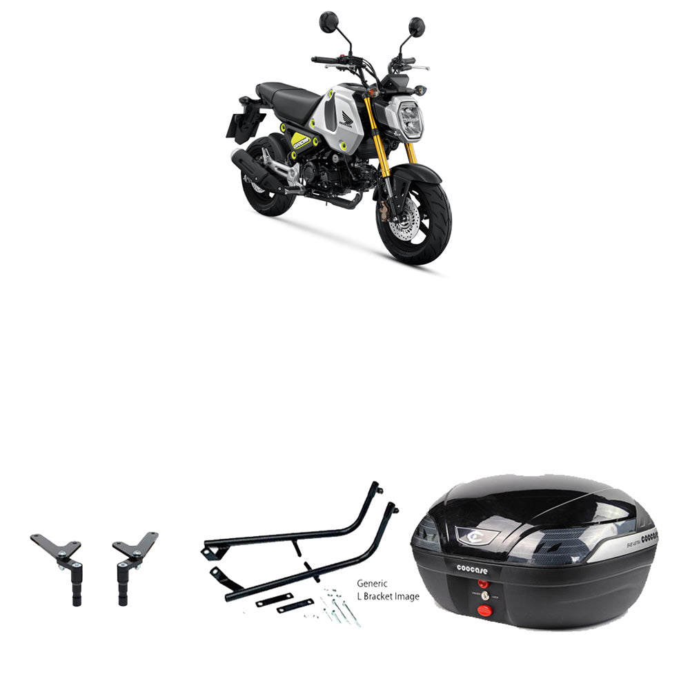 S48 Astra Black Topbox Kit MSX 125 (GROM) 21-24 - H174S48BPBLK