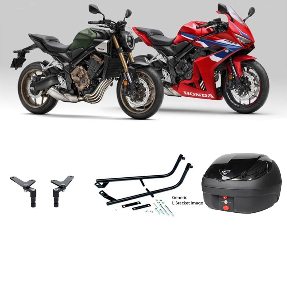 V36 Wizard Black Topbox Kit CB 650 R & CBR 650 R 24-25 - H178V36BPBLK