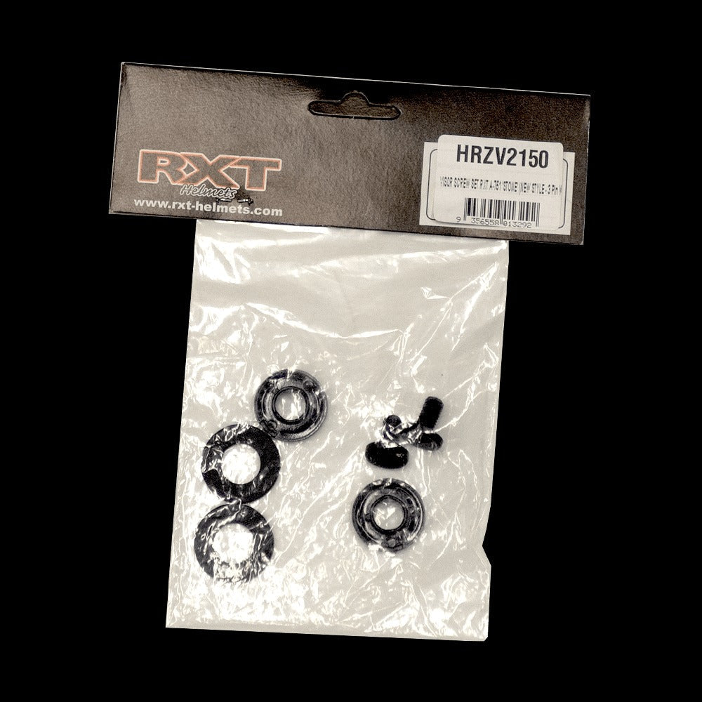 VISOR SCREW SET RXT A-751 STONE (New Style - 3 Pin Washer)