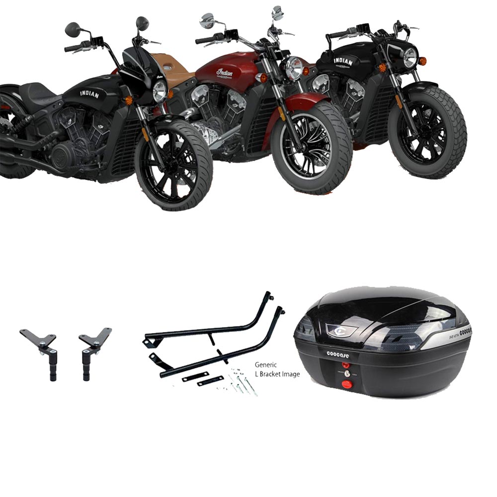 S48 Astra Black Topbox Kit 1133 SCOUT BOBBER, BOBBER TWENTY & ROUGE 18-24 - IN002S48BPBLK