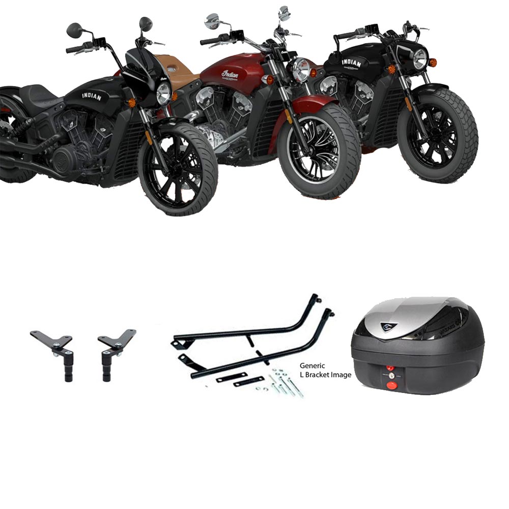 V36 Wizard Silver Topbox Kit 1133 SCOUT BOBBER, BOBBER TWENTY & ROUGE 18-24 - IN002V36BPSIL