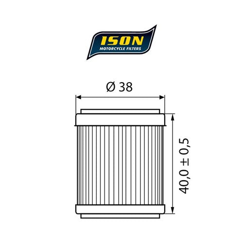 ISON 141 ELEMENT OIL FILTER