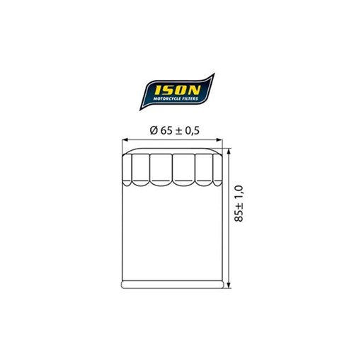 ISON 198 CANISTER OIL FILTER