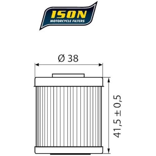 ISON 207 ELEMENT OIL FILTER