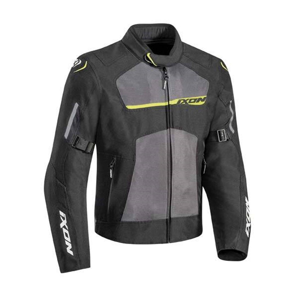 IXON RAPTOR JKT BLK/GRY/BRT YEL (2XL) [ONC01] #