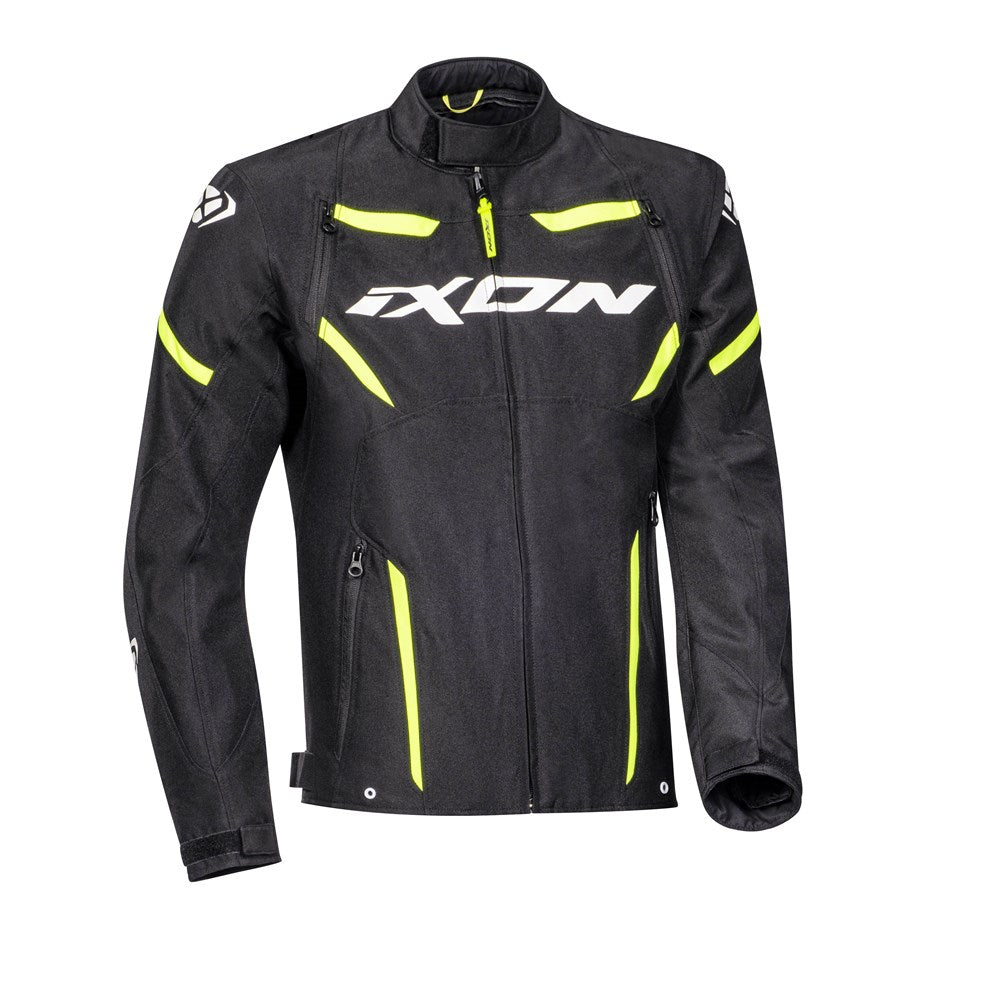IXON STRIKER JKT BLK/WHT/YEL (2XL) [ONC01] #