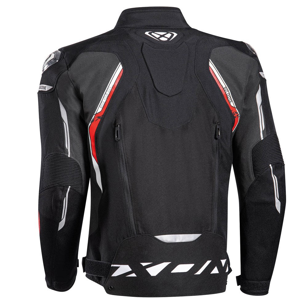 IXON BLASTER JKT BLK/WHT/RED (3XL) [ONC01] #