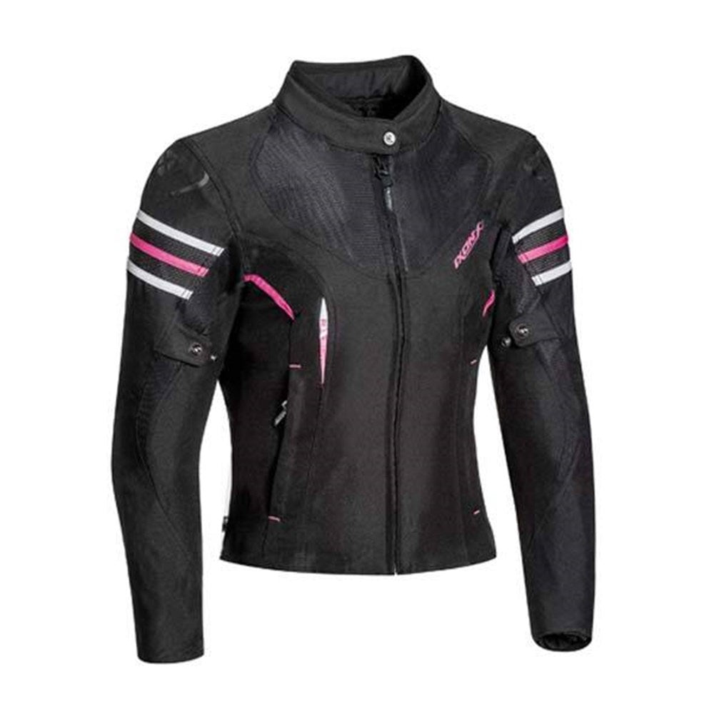 IXON ILANA LADY JKT BLK/WHT/FUS (XS) [ONC01] #