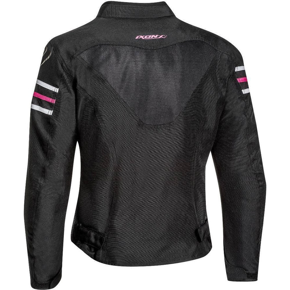 IXON ILANA LADY JKT BLK/WHT/FUS (XS) [ONC01] #