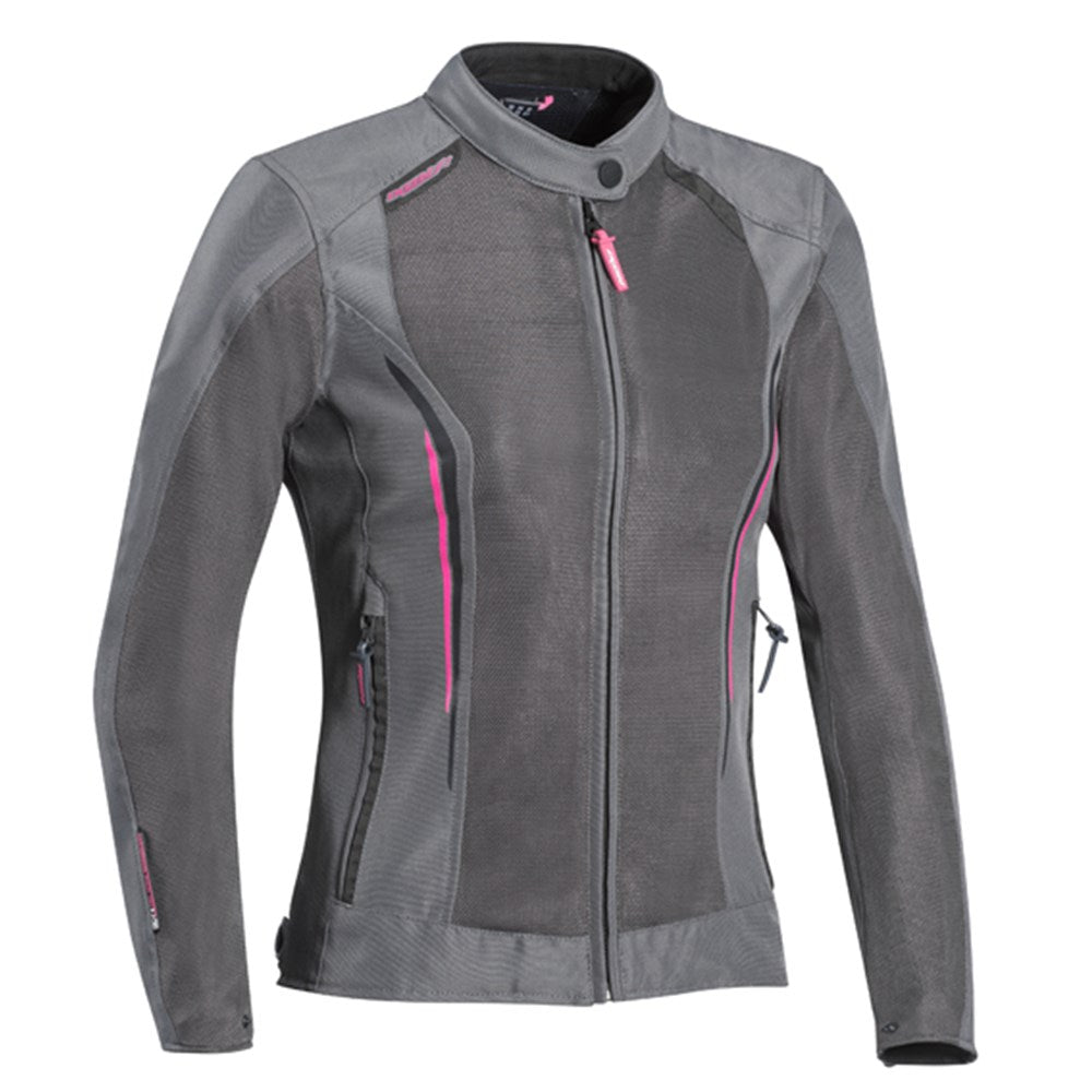 IXON COOL AIR LADY JKT GRY/FUS (SM) [ONC01] #