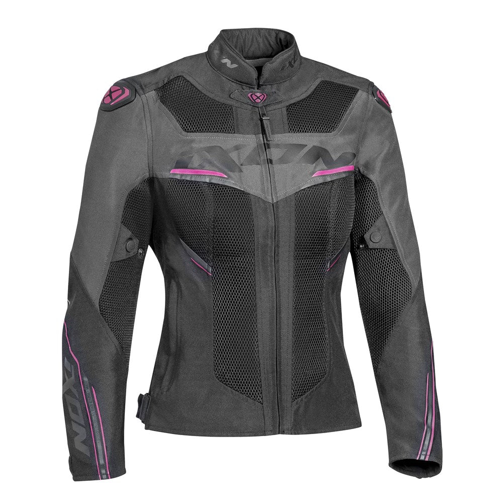 IXON DRACO LADY JKT BLK/ANTH/FUS (LG) [ONC01] #