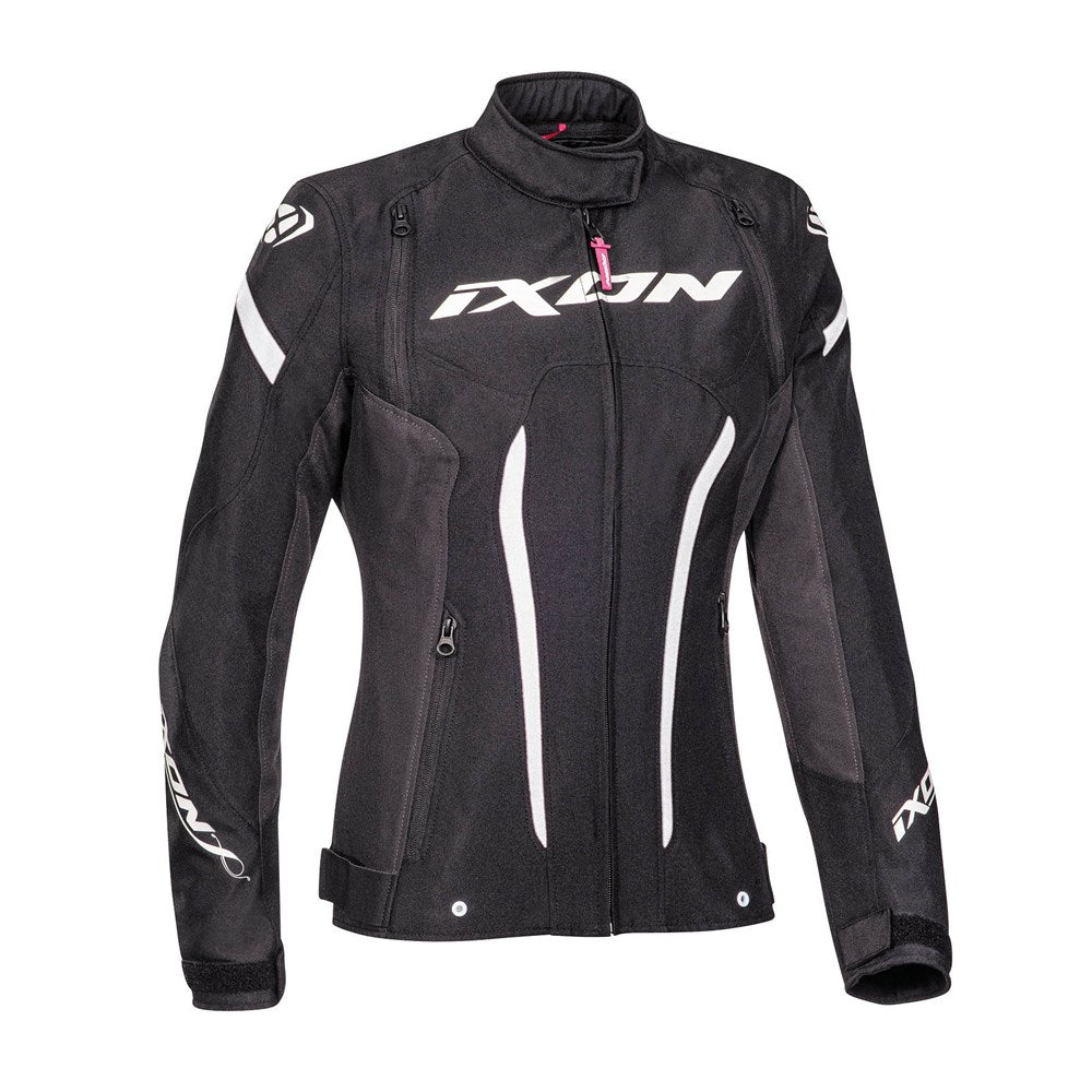 IXON STRIKER LADY JKT BLK/WHT (2XL)  [ONC01] #