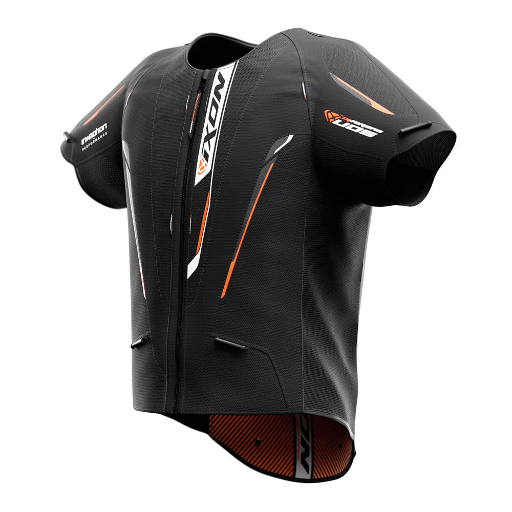 IXON IX-AIRBAG U05 (VEST W/SHLDR) BLK/ORG (XS) (UN3481/CLASS 9) (UN3481/CLASS 9)