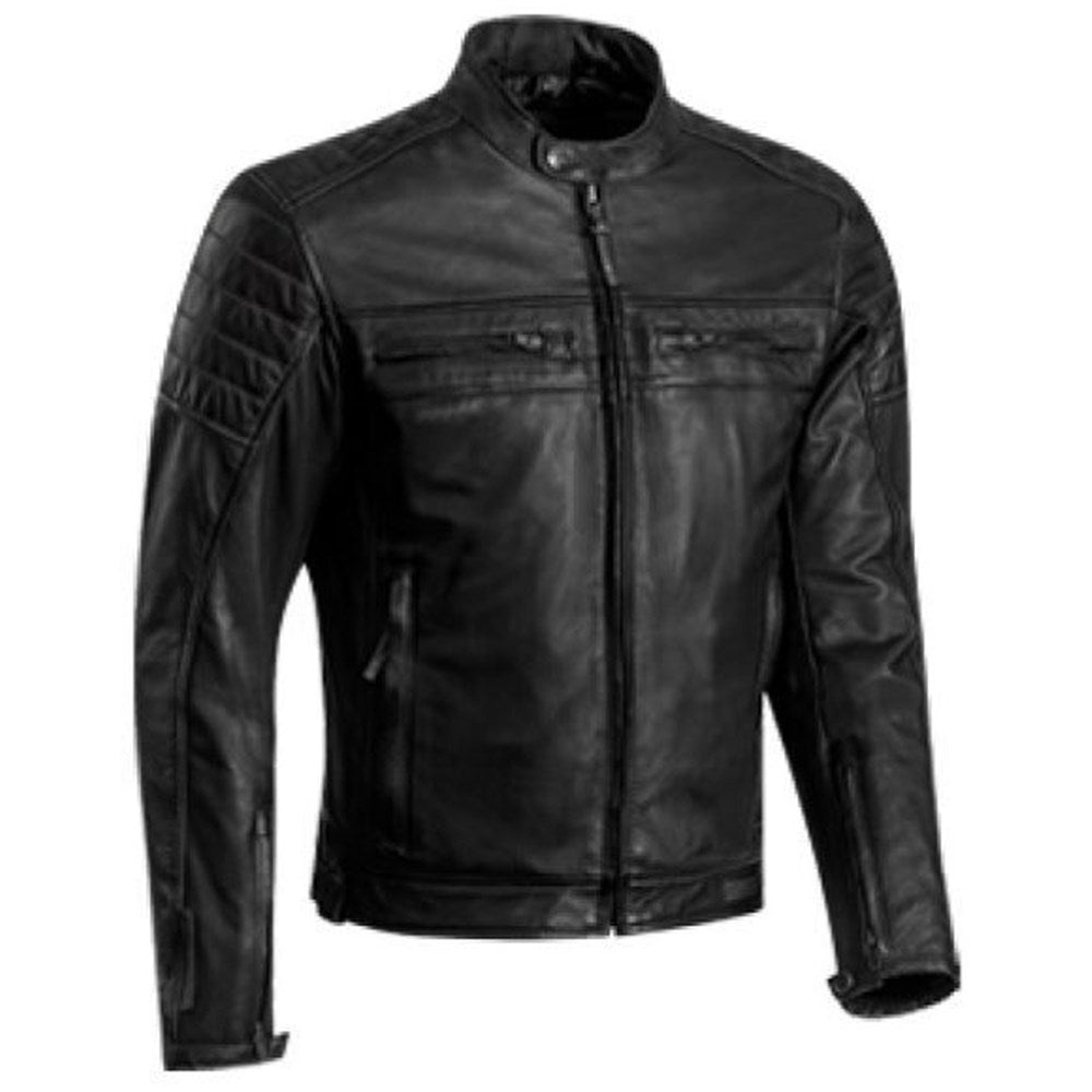 IXON TORQUE LEATHER JKT BLK (LG) [ONC01] #